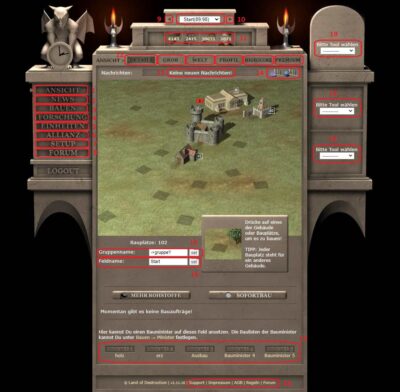 LOFD Übersicht Ingame