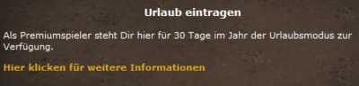 LOFD Urlaubs-Modus
